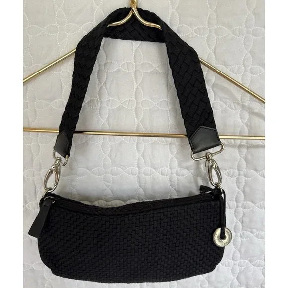 NWOT The Sak Shoulder Bag Small Interwoven Braided Straps Silver Metal Accents - Picture 2 of 15